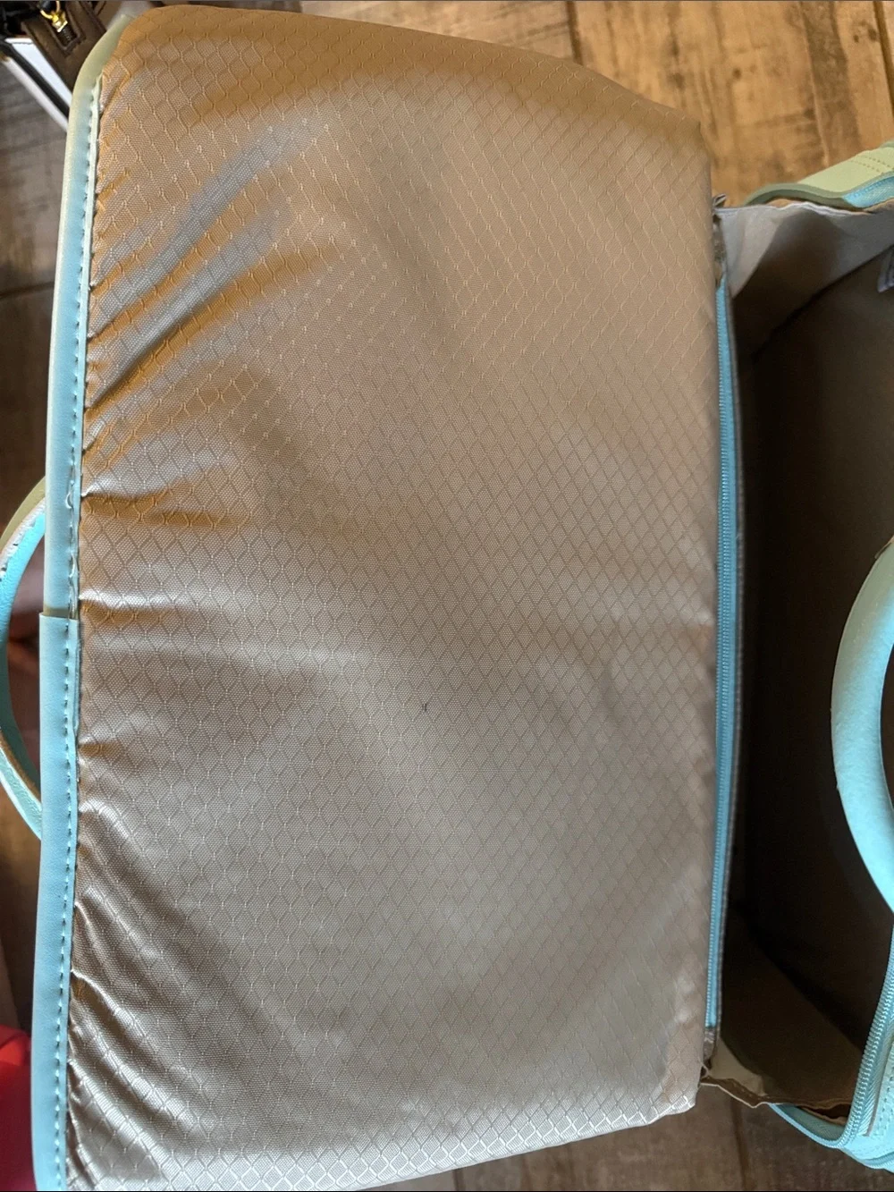 McKlein Sky Blue Rolling Leather Computer Bag Top-Handle & Shoulder Strap